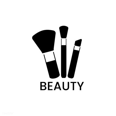 Black makeup brushes icon cosmetic vector | free image by rawpixel.com / filmful Makeup Icon Logo, Makeup Silhouette, Makeup Brush Drawing, Makeup Logo Design Ideas, Logo For Makeup, Make Up Icon, Make Up Artist Logo, Folder Graphic Design, Black Makeup Brushes