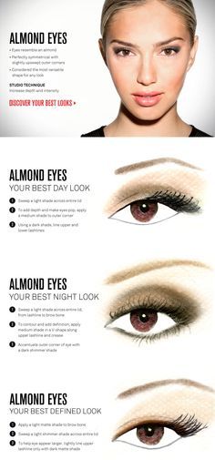 Image result for how to do makeup for brown almond shaped eyes Make Up Yeux, Eyeliner For Almond Eyes, Downturned Eyes, Eye Shape Makeup, Almond Eye Makeup, Everyday Eyeshadow, Almond Shaped Eyes, Almond Eyes, Smink Inspiration