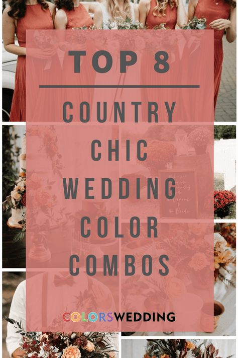 Shabby Chic Fall Wedding, Western Wedding Colors Schemes Spring, Spring Country Wedding Ideas, August Wedding Colors Rustic, Spring Rustic Wedding Colors, Spring Western Wedding Colors, Rustic Summer Wedding Colors, Rustic Wedding Color Schemes Summer, September Wedding Colors Schemes 2025