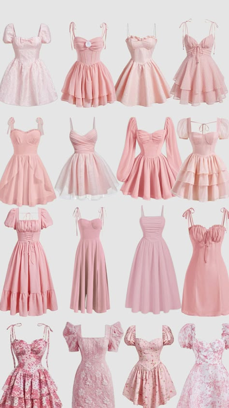 #pink #sundress #dresses Cotillion Dresses, Fashion Design Patterns, Cute Dress Outfits, Dress Design Sketches, Designer Dresses Casual, Quick Outfits, Easy Trendy Outfits, Modest Fashion Outfits, Pink Outfits