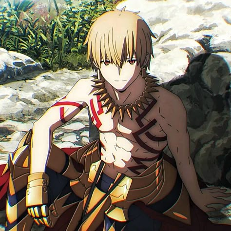 King Gilgamesh, Miyamoto Musashi Art, Gilgamesh And Enkidu, Fate Gilgamesh, Gilgamesh Fate, Fate Stay Night Series, Galaxy Images, Blood Art, Fate Stay Night Anime