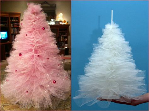 Tutu Christmas Trees Tulle Christmas Trees, Diy Crafts Christmas, A White Christmas, Primitive Christmas, Noel Christmas, Ideas Christmas, Xmas Crafts, Christmas Deco, Christmas Joy