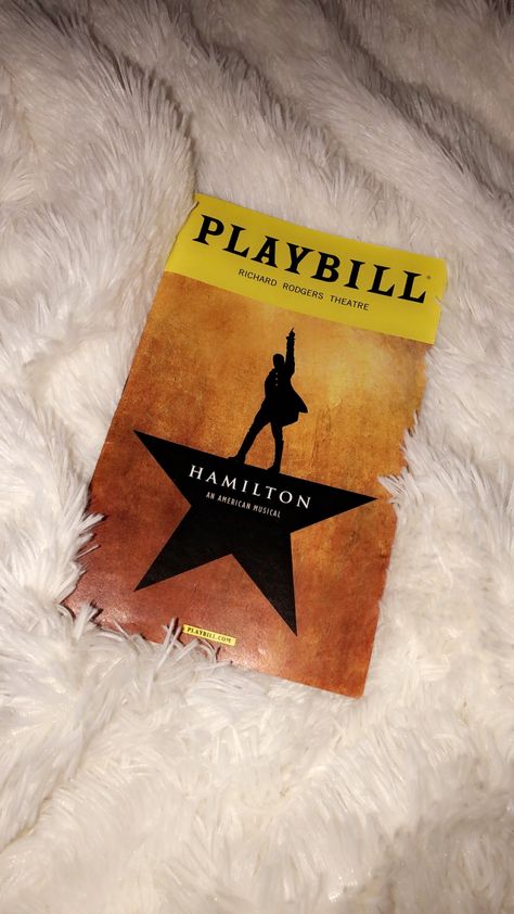 Hamilton Playbill, Hamilton On Broadway, Theater Musical, Travel New York, New York Theater, Hamilton Broadway, Theater Kid, Musical Theater, Theatre Kid