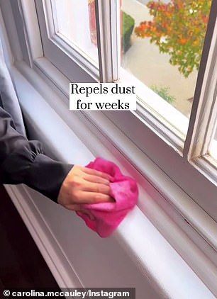 How to have a dust free home ALL year: Mum's 'magic solution' ensures a sparkling clean house Keeping Dust Off Furniture, How To Keep Your House Dust Free, Ways To Keep Dust Down, Cleaning Solution For Dust, Dust Solutions Cleaning Tips, Home Made Dusting Solution, Dust Control In Home, Best Dusting Solution, How To Keep Dust Out Of Your House