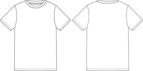 T Shirt Design Template Front And Back, Tshirt Template Blank, Black Shirt Template Front And Back, Tshirt Template Front And Back, Black Tshirt Template Front And Back, White Tshirt Front And Back Template, Tshirt Template, Blank White, T Shirt Design Vector