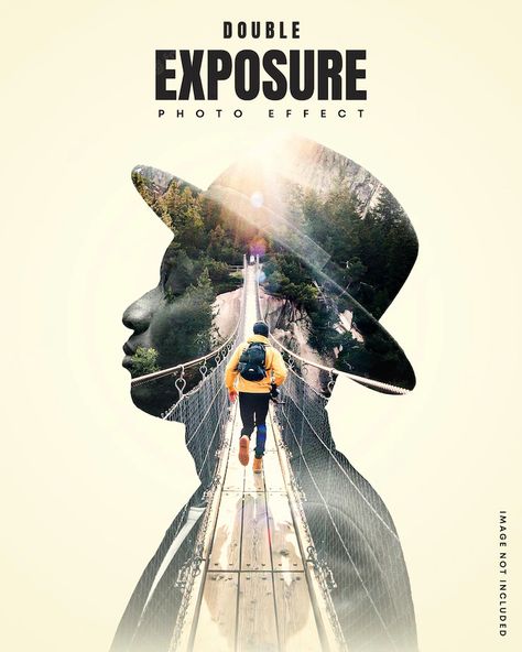 Creative Double Exposure Ideas, Double Exposure Poster Design, Photoshop Masking Ideas, Photoshop Double Exposure, Double Exposure Poster, Composite Design, Double Exposure Photoshop, Double Exposure Art, Double Exposure Photo