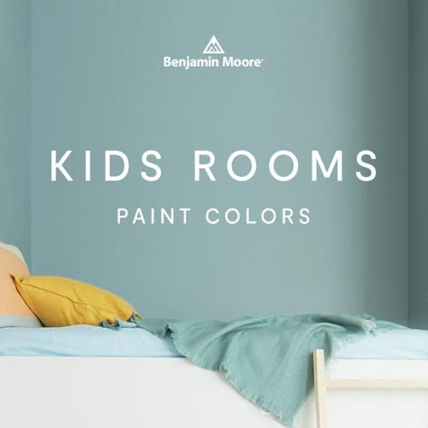 With 3,500+ options, Benjamin Moore has the paint color for every kid's room, and every personality. What paint color will make their spirit soar? Check out these kid-centric paint colors and make them your own! Best Paint Color For Playroom, Angled Painted Walls, Gender Neutral Playroom Colors, Benjamin Moore Playroom Colors, Best Colors For Playroom, Gender Neutral Bedroom Paint Colors, Playroom Colours Scheme, Benjamin Moore Boys Room Colors, Kid Bedroom Colors