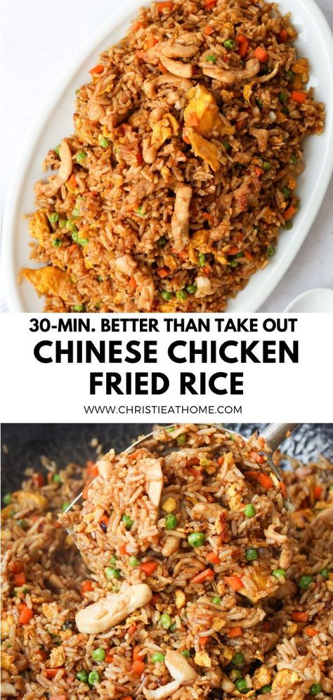 Yakimeshi Recipe, Chicken Fried Rice Recipe Easy, Best Fried Rice Recipe, Fried Rice Recipe Easy, Chicken Fried Rice Recipe, Homemade Chinese Food, Homemade Chinese, Chinese Cooking Recipes, Rice Side Dishes