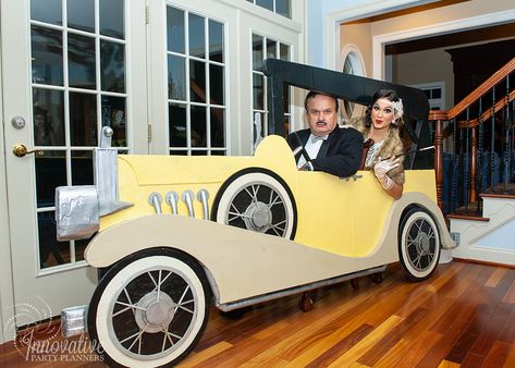 Roaring 20s Classroom Theme, Flappers Birthday Party, 1920 Cars Roaring 20s, Roaring 20s Centerpieces Diy, Speakeasy 50th Birthday Party, Roaring 20s Gala Decor, 1920s Decorations Roaring 20s, 1920 Party Decor, Roaring Twenties Party Decorations