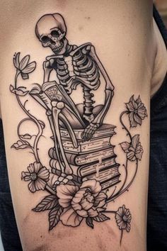 Halloween Tattoos For Women, Frankenstein Tattoo, Book Inspired Tattoos, Halloween Tattoos Sleeve, Unique Half Sleeve Tattoos, Skeleton Arm, Halloween Tattoo Ideas, Pumpkin Tattoo, Wicked Tattoos