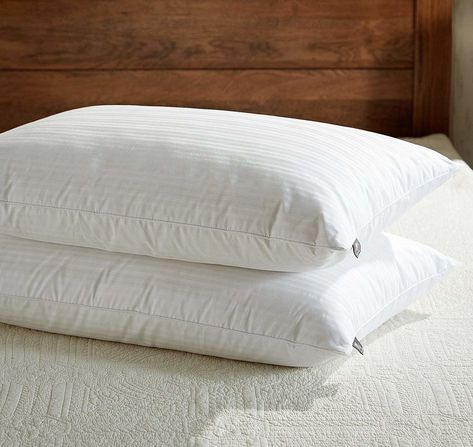 A pair of extra fluffy goose feather pillows for when you watch The Conjuring before bed and need some cozy comfort to keep you from thinking about the thing that's probably definitely crawling on your ceiling. 21 Of The Best Pillows You Can Get On Amazon Sleeping Pillows, Hospital Newborn, Goose Down Pillows, Feather Bed, Get Better Sleep, Side Sleeper Pillow, Egyptian Cotton Bedding, King Size Pillows, Goose Feather