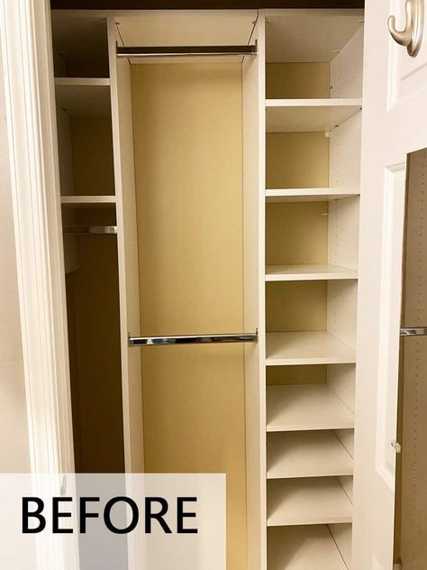 Small Closet Organization Tips Using Lifewit - Sabrinas Organizing Tiny Custom Closet, Maximize A Small Closet, Narrow And Deep Closet Ideas, Small Closet Maximum Storage, Shared Small Closet, Small Closet Redesign, Closet Dresser Ideas Small Spaces, Single Door Closet Organization, Deep Narrow Closet