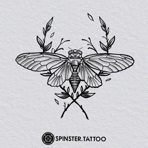 Should I Get A Tattoo, Pele Tattoo, Cute Meaningful Tattoos, Cicada Tattoo, Tattoo Ideas Quotes, Insect Tattoo, Bug Tattoo, Beauty Marks, Geek Tattoo