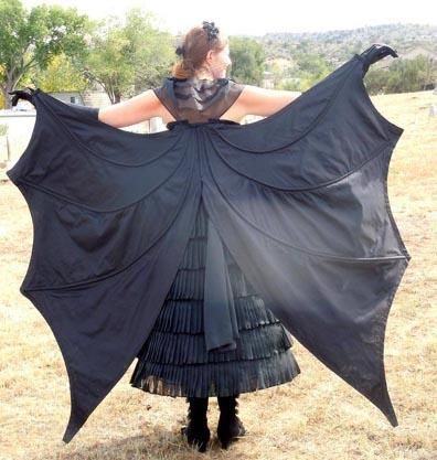 Bat Dress, Bat Hat, Flounced Skirt, Dekorasi Halloween, Thinking Cap, Bat Costume, Knife Pleat, Corset Pattern, Flounce Skirt