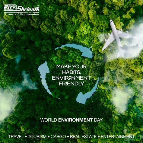 #worldenvironmentday #environment #nature We do not inherit the Earth from our ancestors; we borrow it from our children. Our HABITS are making it difficult for us to preserve the environment from them. We should make our habits ENVIRONMENT FRIENDLY! Let's take a pledge to preserve our environment and work towards making it a reality... Happy World Environment Day! #shrinathgroupofcompanies #BusServices #BusBooking #travel #tourism #TravelWithShrinath #CargoServices #Transport Sustainability Creative Ads, World Earth Day Creative Ads, World Environment Day Creative Post, World Tourism Day Creative Ads, Earth Day Creative Ads, Environment Day Creative Ads, World Environment Health Day, World Environment Day Creative, Environment Day Poster Ideas