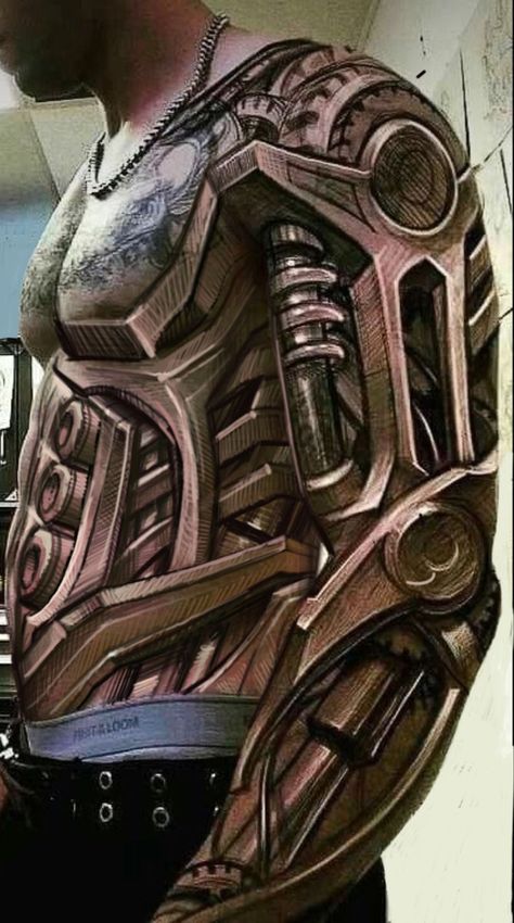 Biomechanical Leg Tattoo, 4d Tattoos, Biomechanical Tattoo Design Drawings, Bio Mechanical Tattoo Design, Robot Tattoo Design, Gear Tattoo Design, Bionic Tattoo, Robot Tattoos, Mechanical Arm Tattoo