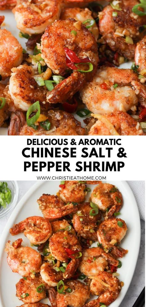 Chinese Salt and Pepper Shrimp. Salty peppery fried shrimp with a spicy kick. Savoury, delicious, easy to make and addictive. A great dish for dinner or lunch. tags: shrimp and bell peppers recipes, asian shrimp recipes, garlic prawns recipe, chili garlic shrimp, salt and pepper shrimp chinese, salt and pepper shrimp recipe, salt and pepper shrimp easy, salt and pepper shrimp fried Pepper Shrimp Chinese, Shrimp Recipes Garlic, Asian Shrimp Recipes, Bell Peppers Recipes, Salt Pepper Shrimp, Chili Garlic Shrimp, Garlic Prawns Recipe, Pepper Shrimp Recipe, Asian Shrimp