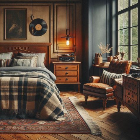 15 Masculine Bedroom Ideas for a Bold Look Masculine Country Bedroom, Masculine Romantic Bedroom, Masculine Chic Bedroom, Masculine Vintage Bedroom, Moody Boys Room, Moody Masculine Bedroom, Hale Navy Bedroom, College Bedroom Ideas For Guys, Bachelor Bedroom Masculine Interior