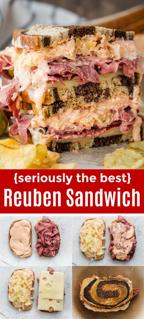 Homemade Russian Dressing, Grilled Sandwich Recipe, Corned Beef Sandwich, Best Sandwich Recipes, Keto Salad, Russian Dressing, Corned Beef Recipes, Gourmet Sandwiches, Reuben Sandwich