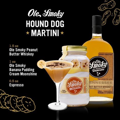 Peanut Butter Moonshine, Banana Pudding Moonshine Drinks, Banana Pudding Moonshine, Smoky Drinks, Moonshine Drinks, Moonshine Cocktails, Hard Drinks, Mix Drinks, Moonshine Recipes