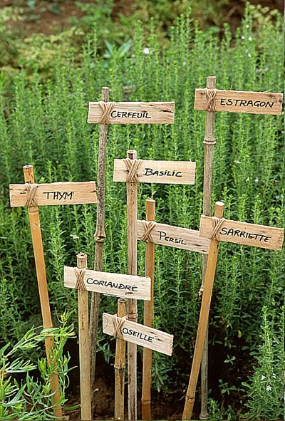 11 Creative Plant Marker Ideas- Rustic French DIY plant markers | how to label plants in your garden, label your herbs #gardening #DIY #garden #craft Plantarea Legumelor, Garden Tags, Garden Labels, Plant Labels, Veg Garden, Garden Markers, School Garden, Have Inspiration, Plant Markers