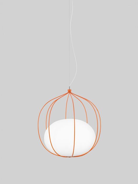 Stockholm studio Front has created a series of lights for design brand Zero, which feature brightly coloured metal strands that support a rounded diffuser. Pendant Lamp Dining, Hoop Light, Lamp Makeover, Lamp Cord, Deco Luminaire, Lighting Trends, Pendant Lamp Shade, Room Lamp, Glass Diffuser