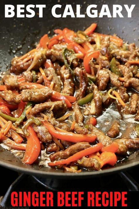 Stirfry Beef, Ginger Beef Recipe, Canadian Dishes, Ginger Beef, Beef Sauce, Crispy Beef, Chinese Restaurants, Recipe Gluten Free, Beef Strips