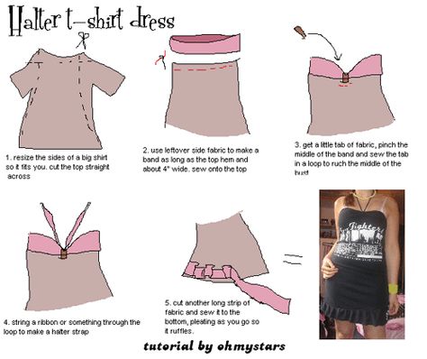 Easy Diy Clothes, Diy Clothes Refashion, Upcycle Clothes Diy, Cute Sewing Projects, Sewing Projects Clothes, Diy Clothes Design, Diy Vetement, Diy Fashion Clothing, Altering Clothes