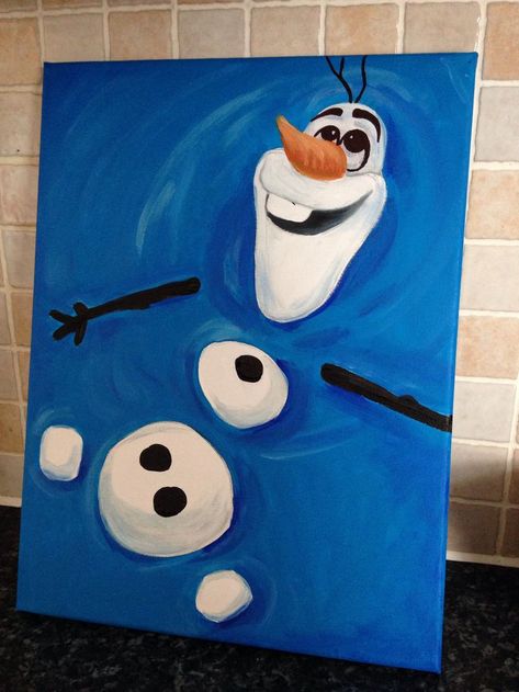 Easy Thing To Paint On Canvases, Kindergarten Christmas, Disney Canvas Art, Noelle Silva, Disney Canvas, Disney Paintings, Christmas Paintings On Canvas, Wallpaper Disney, Easy Canvas