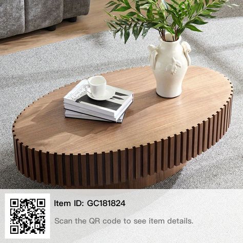 Mdf Coffee Table, Coffee Table Living Room Modern, Living Room 2024, Coffee Table For Living Room, Drum Coffee Table, Round Wood Coffee Table, Mid Century Modern Coffee Table, Coffee Table Ideas, Mid Century Coffee Table