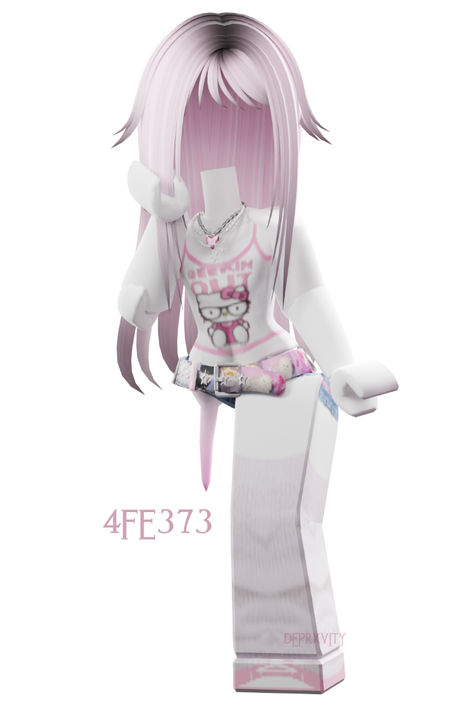 Roblox Avatars With Headless, Roblox Pink And Black Outfit, Cute Roblox Winter Outfits, Roblox Purple Outfits, Outfit Codes For Catalog Avatar Creator, Roblox Avatars Codes Girl, Roblox Body Scale, Star Roblox Avatar, Cute Roblox Body Types