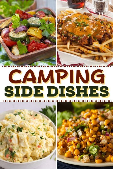 Camping Side Dishes, Camping Salads, Burger Sides, Simple Camping, Outdoor Meals, Garlic Toast, Camping Dishes, Camping Meal, Camping Dinners