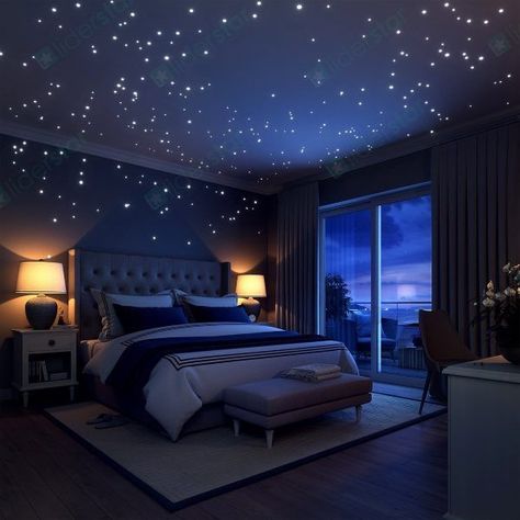 50 Space-Themed Home Decor Accessories To Satiate Your Inner Astronomy Geek Geek Home Decor, Glow In The Dark Stars, Space Themed Bedroom, Space Themed Room, Dark Stars, Decor Minimalist, Dream Rooms, Bedroom Themes, Dream Bedroom