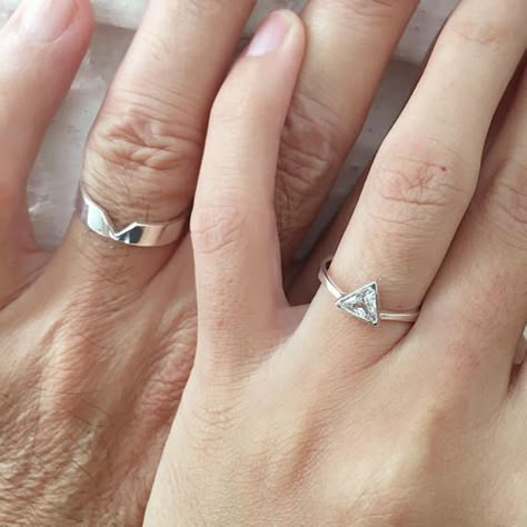 Personalization Ideas, Matching Promise Rings, Rings For Couples, Forever Rings, Matching Wedding Rings, Promise Rings For Couples, Rings Promise, Couples Ring Set, Engagement Ring Rose Gold