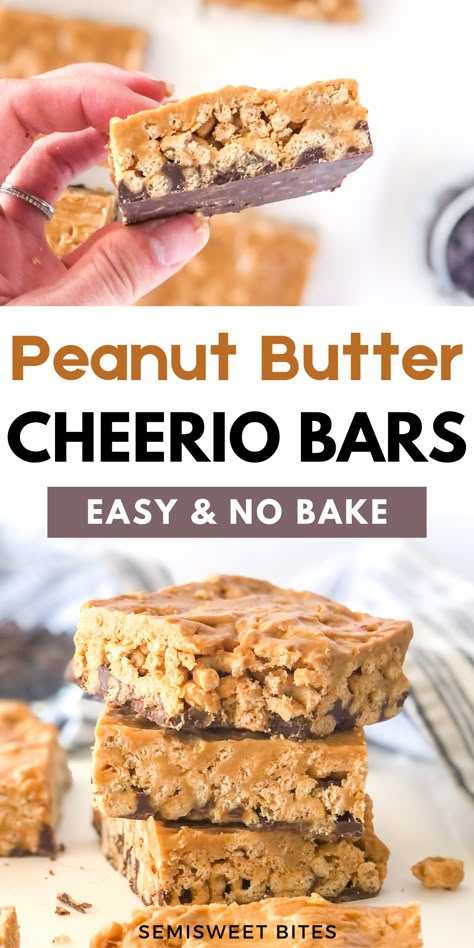 No Bake Cheerios Bars, Honey Nut Cheerios Cereal Bars, Baking With Cheerios, Cheerio Cereal Bars Healthy, Honey Cheerios Recipes, Cereal Bar Recipe Healthy, Honeynut Cheerio Bars, Cinnamon Cheerios Recipe, Cheerio Recipes Healthy