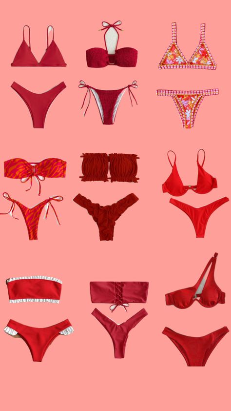 Red Bathing Suit Outfit, Bathing Suit Outfits, Red Bathing Suits, Bae Watch, Red Swimsuit, Pool Days, Beach Aesthetic, Red Aesthetic, Love On Tour