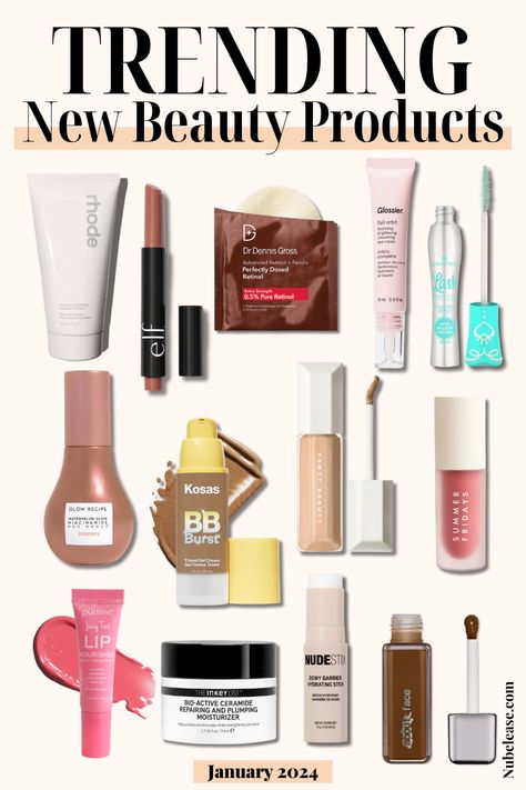 Trending New Beauty Products 2024! Trending Makeup Products 2024, Trendy Products 2024, Viral Makeup Products, Tik Tok Makeup, Summer Makeup Trends, Viral Makeup, Newsletter Ideas, Smokey Eye Tutorial, Trends 2025