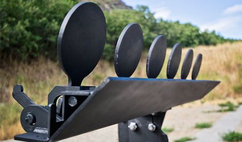 Steel Target Plate Rack | The Sport Plate Rack is made of 1/4” thick AR500 armor steel and is ... Steel Target Stands, Outdoor Shooting Range, Steel Shooting Targets, Metal Targets, Stick Welding, Steel Targets, Plate Rack, Shooting Targets, Target Practice