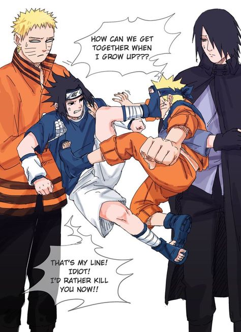 Sasuke And Naruto Love, Naruto Akatsuki Funny, Akatsuki Funny, Naruto Shippudden, Anime Ninja, Sasuke X Naruto, Naruto Boruto, Naruto Comic, Naruto Shippuden Characters