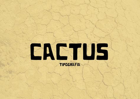 https://www.behance.net/gallery/57164423/Cactus-Tipografia?utm_medium=email Cactus Branding, Cactus Font, Cactus Logo, Adventure Fonts, Market Font, Typo Logo Design, Free Web Design, Western Font, Free Typeface