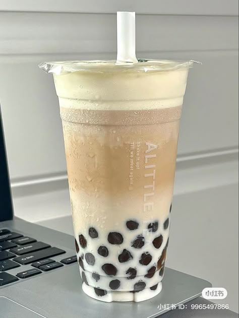 Passion Fruit Mojito, Boba Tea Recipe, Korean Drinks, Bubble Tea Recipe, Bubble Tea Boba, Boba Drink, Recipe Aesthetic, Bubble Milk Tea, Cute Snacks