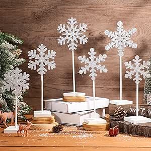 Rustic Fireplace Decor, Winter Table Centerpieces, Snowflake Centerpieces, Snowflake Table, Winter Table Decor, Christmas Snowflakes Decorations, Winter Wedding Centerpieces, Winter Party Decorations, Wood Snowflake