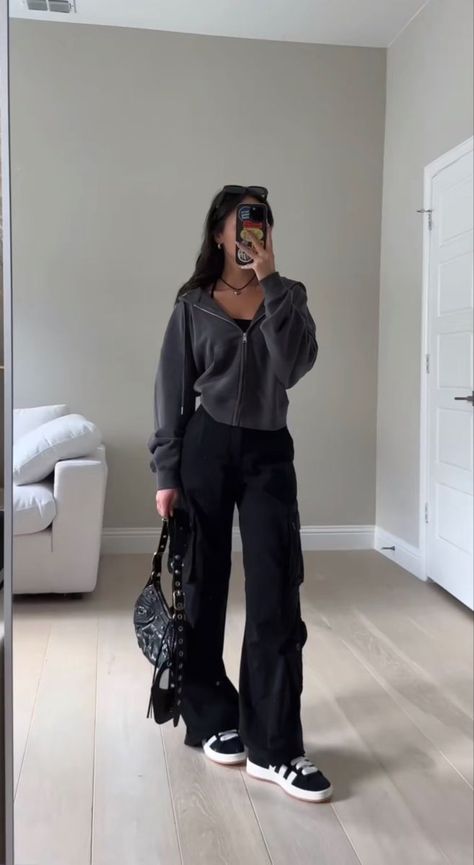 Cute Study Outfit, Dark Outfit Ideas, Smink Inspiration, Uni Outfits, Outfit Inspo Casual, Everyday Fashion Outfits, Neue Outfits, Casual Day Outfits, Quick Outfits