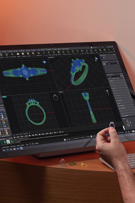 Take your jewelry design to the next level with MatrixGold, an innovative 3D CAD software that places complete creative control in your hands when designing custom jewelry. Click through to learn more about MatrixGold. Matrix Gold Jewelry Design, Matrix Jewelry Design, Steps Drawing, 3d Jewelry Design, Ring Drawing, Drawing Jewelry, Cad Designer, Business Branding Inspiration, Jewelry Product Shots
