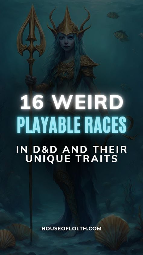 16 weird playable races in D&D and their unique traits Unique Dnd Races, D&d Races List, Dnd Character Traits, Dnd Character Races, Unique Dnd Characters, Dnd Fae Character, Dnd Races Homebrew, Dnd Character Creation, Dnd Prosthetic