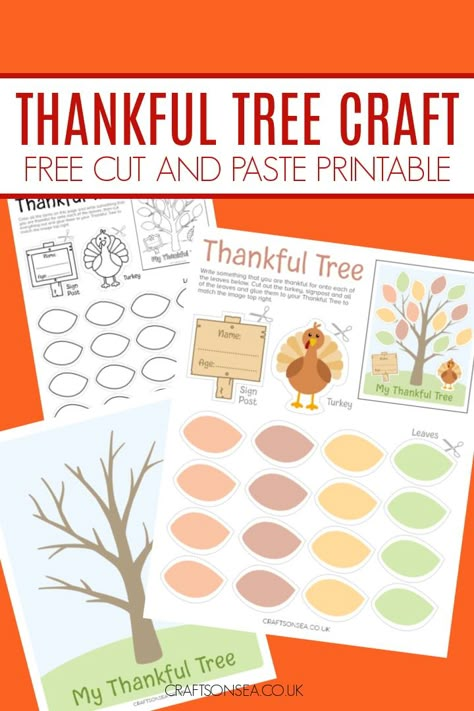 Create a thankful tree for kids with this step-by-step guide and download the free printable template to use with two designs to choose from. Thanksgiving Tree Printable Free, Free Thankful Tree Template, Preschool Thankful Tree, Thankful Free Printable, Thankful Tree Printable Free, Gratitude Tree For Kids, Thankfulness Crafts For Kids, Free Thanksgiving Crafts For Kids, Thankful Tree Craft For Kids