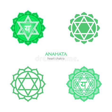 Anahata, Heart Chakra Symbol. Colorful Mandala. Vector Illustration Stock Vector - Illustration of exercise, energy: 170009991 Heart Chakra Drawing, Heart Chakra Symbol Tattoo, Anahata Chakra Tattoo, Anahata Tattoo, Chakra Symbols Art, Heart Chakra Art, Heart Chakra Tattoo, Heart Chakra Mandala, Heart Chakra Symbol