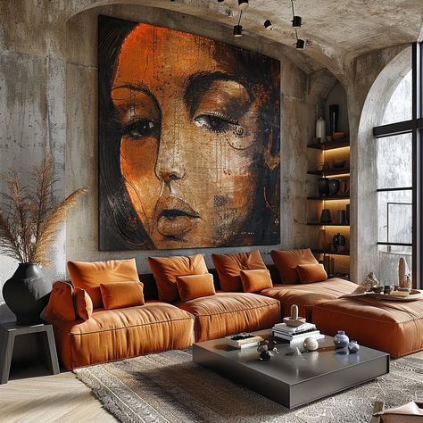 Beautiful burnt orange sectional highlighting darker tones mixed with sunset tones Link in Bio Inspo By @turkishbazaarlv Shop Catalog Instore and Online . . . . . . . #turkish #turkishbazaarlv #lasvegas #homedecor #interiordesign #homeinspo #homedesign #interiorstyling #interiordecorating #homedecoration #interiorstyle #homeinterior #interiors #homedecorinspiration #interiordesigner #homedecorating #interiordecorinspiration #homegoals #interiorinspo #homedecorideas #interiorlovers #interi... Burnt Orange Sectional, Burnt Orange Rooms, Burnt Orange Interior, Unique Interior Design Ideas, Orange Sectional, Calm Home, Orange Couch, Living Colors, Orange Rooms