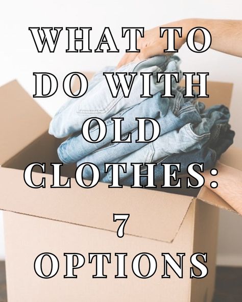 ✨ NEW✨  #Blog: What to Do With Old Clothes: 7 Options
"Instead of tossing them, there are numerous creative and environmentally friendly ways to deal with old clothing. Whether you're looking to recycle, donate, or upcycle, this guide will provide you with seven effective options for what to do with old clothing." How To Recycle Old Clothes, Reuse Old Clothes, Goodwill Store, Recycle Old Clothes, Rare Pokemon Cards, Textile Recycling, Job Training, Old Jeans, Old Clothes