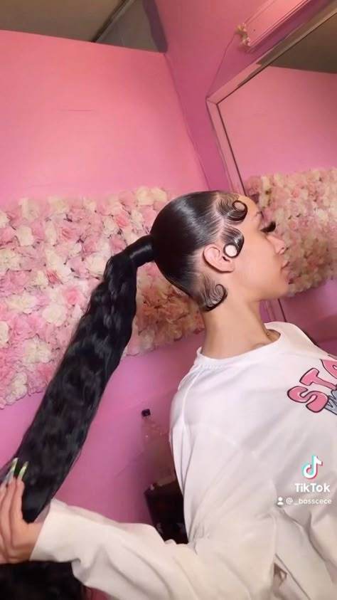 Mid Curly Ponytail, Short Curly Ponytail Hairstyles, Mid High Ponytail, High Curly Ponytail Weave, Mid Ponytail Hairstyles, Curly Weave Ponytail Hairstyles, V Part Ponytail, Ponytail Hairstyles Curly, Curly High Ponytail